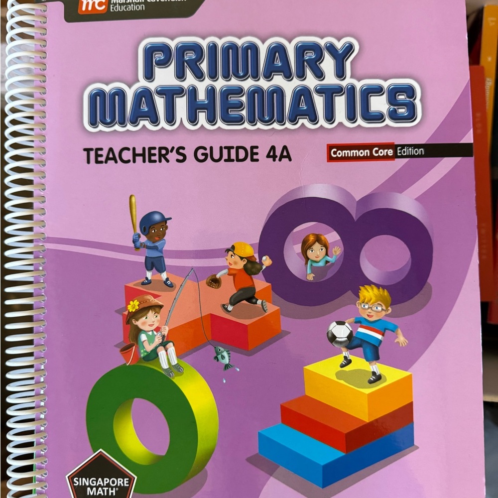 Primary Mathematics Bundle 4A - 4B Teachers Guides, Textbooks, Tests, etc.